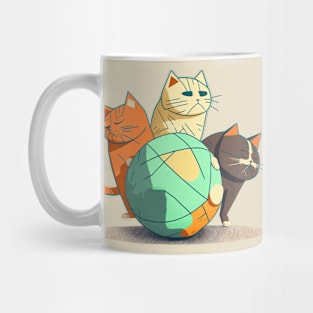 3 Cats and a Ball Mug